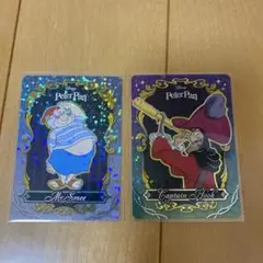 ディズニー　ヴィランズくじ　カード　フック船長　スミー　カード　ピーターパン