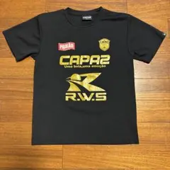 RWSドリブル塾CAPAZ 黒 ゴールドプリント シャツ Mサイズ
