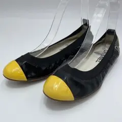 Chanel シャネル フラット バレエ シューズ レザー ココマーク 黒