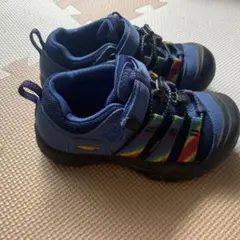 KEEN キッズシューズ ネイビー ストラップ式19.５cm