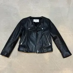 ARCANUM DESIGN 羊革ライダースジャケット黒