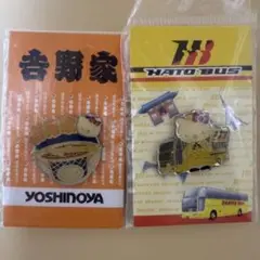 ハローキティ はとバス・吉野家コラボピンバッジ