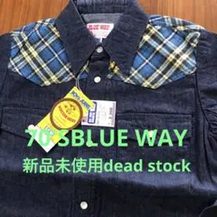 新品未使用70'SBLUE WAYboy‘s&girl's western sh