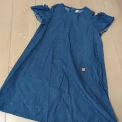 トロワラパンデニムワンピース140
