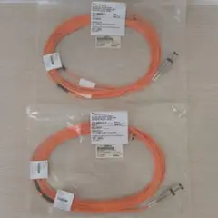 LCコネクタ光ケーブル 5m×2本 新品