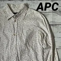 APC アーペーセー　総柄シャツ　長袖　34 ブラウス