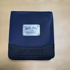 BAD BOY ネイビー 二つ折り財布