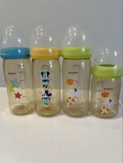 Pigeon ミッキーマウス 哺乳瓶 240ml 3本 160ml 1本セット