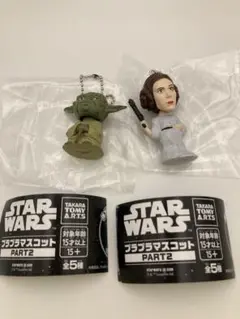 スター・ウォーズ プラプラマスコット2 ヨーダ レイア・オーガナ 2種セット