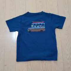 mont-bell バスイラスト Tシャツ 青 120