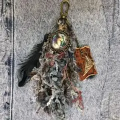ハンドメイド タッセルキーホルダー チャーム 752