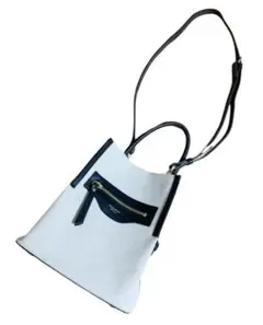☆美品☆ ヴィオラドーロ キャンバスレザーコンビ バッグ ノーブル
