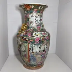 壷■鶴松竹梅耳付き大瓶 大清乾隆年製 伴富貴住田沸堂春 花瓶 花唐草紋 骨董品■ 2025年最新】中国 大清乾隆 花瓶の人気アイテム - メルカリ
