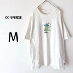 コンバース プリントTシャツ 半袖 ユニセックス カジュアル ホワイト M