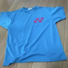 YONEX 青 シャツ SS ピンクロゴ