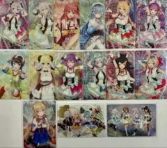 ☆ホロライブ☆ウエハース☆トレーディングカード☆13枚セット☆ホログラム2枚☆