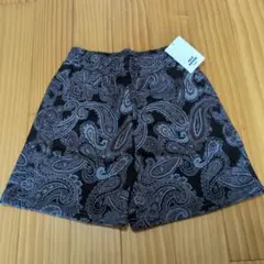 キッズ　ペイズリー柄ショートパンツ　ハーフパンツ　130