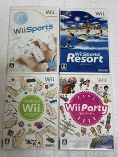 ② ⭐️24時間以内発送⭐️Wiiソフトまとめ売り　4本セット　スポーツ　パーティ