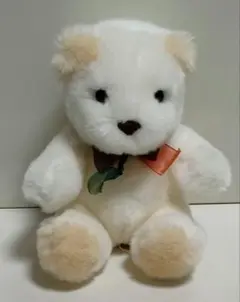 【美品】クマ　ぬいぐるみ　白　子供用