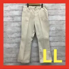 クロコダイル crocodile ベージュ デニム 綿パン レディース LL