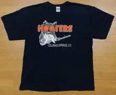HOOTERS フーターズ ロゴ Tシャツ 黒 ブラック XLサイズ 企業