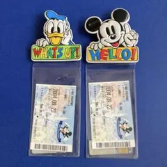 2004年 ディズニー チケットホルダー パスポートケース 2個セット