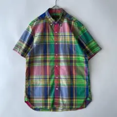 美品 BEAMS PLUS (hb) 日本製 ボタンダウンシャツ マルチカラー