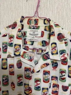 GLOVE HOUSE ビール缶プリントシャツ 日本製