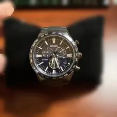 CITIZEN ATTESA クロノグラフ ブラック腕時計