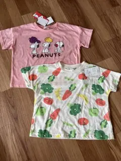 スヌーピー　野菜デザインTシャツ　半袖　2枚セット　90cm 新品