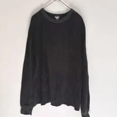 フィルラメンジェ　黒 コットン 長袖カットソー　L