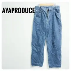【良品】AYA ハイウエストデニムパンツ ビンテージ風 サイズS