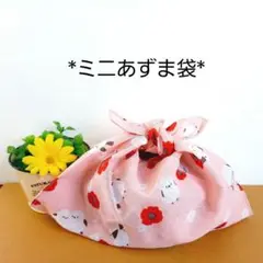 エコバッグ★ミニあづま袋★あずま袋★手拭い★お弁当袋お菓子入れ【シマエナガ】