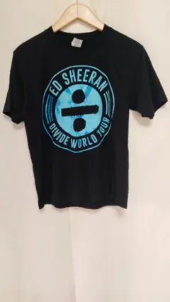 バンドTシャツED SHEERANエドシーラン両面プリント黒サイズS