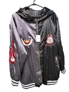 タグ付き 未使用品 Bubbzu 猫耳フード スカジャン 狐 鳥居 柄 地雷系