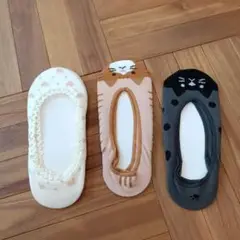 猫デザイン靴下セット フリーサイズ（3足）
