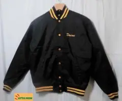 海外品90sRENNOC ロゴ刺繍入りナイロンスタジャン　古着