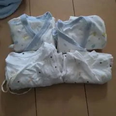動物柄コンビ肌着4着セット 70cm　エンジェル　西松屋　短肌着　長肌着