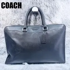 美品‼️ コーチ　COACH サフィアーノ　レザー　ビジネスバッグ　バッグ　黒
