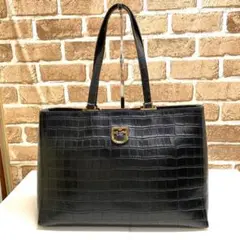 美品!FURLA クロコ調 トートバッグ 4660