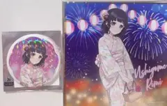 バンドリ　牛込里美　JOYSOUND 色紙　缶バッジ