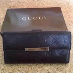 正規品! GUCCI グッチ シマ 茶 長財布