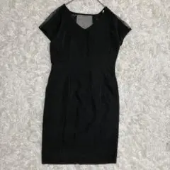 【未使用品　タグ付き】リゼクシー　チュールワンピース　シアー　ブラック　黒