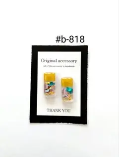#b-818handmadeピアス/イヤリング レジンピアス/イヤリング