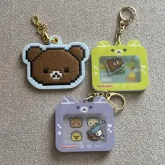 リラッくじ Ｆ賞 アクリルキーホルダー G賞 ワッペンチャーム チャイロイコグマ