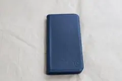 Shieldon 手帳型ケース iPhone 13pro ネイビーブルー　本革