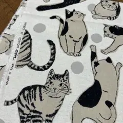 【綿麻キャンバス】ねこ 猫 ネコ‼️約110×60cm