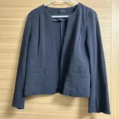 a.v.v ノーカラージャケット Sサイズ黒