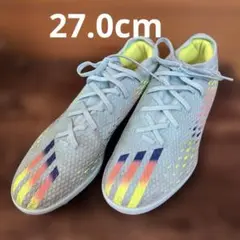 サッカーシューズ グレー/イエロー/オレンジ