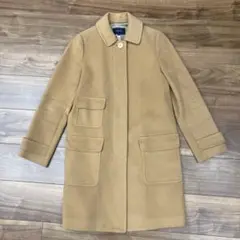 【クリーニング済☆美品】ships シップス ウール ロング コート 2ポケット